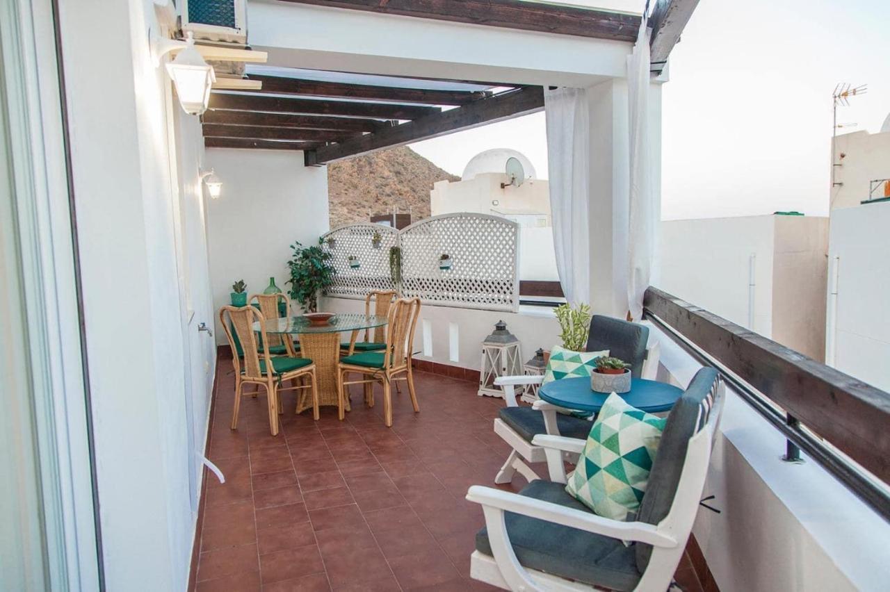 Coqueto Apartamento Con Vistas Al Mar Y Piscina Карбонерас Екстериор снимка